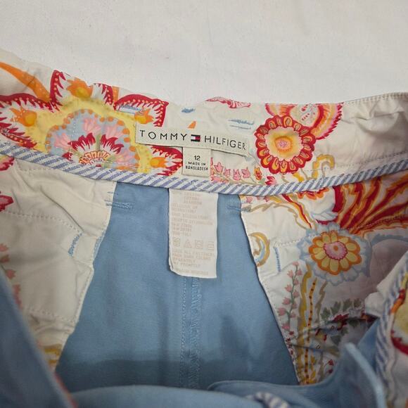 Tommy Hilfiger Woman's Light Blue Shorts size 12 - Picture 2 of 5